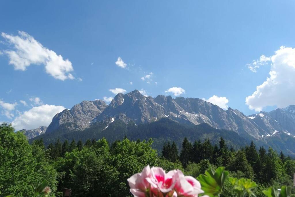Ferienwohnung Zugspitze グライナウ エクステリア 写真